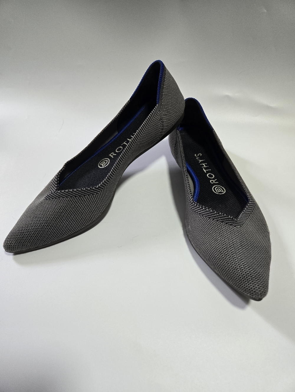 Rothy's The Point Flats Size 8.5 Gray Business Casual Career Wear